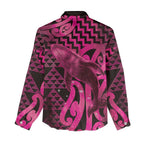 Humpback Whale Matariki New Zealand Women Casual Shirt NZ Maori Paikea Poutama Luxury Pink