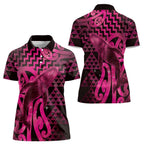 Humpback Whale Matariki New Zealand Women Polo Shirt NZ Maori Paikea Poutama Luxury Pink