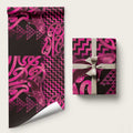 Humpback Whale Matariki New Zealand Wrapping Paper NZ Maori Paikea Poutama Luxury Pink