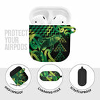 Humpback Whale Matariki New Zealand AirPods Case NZ Maori Paikea Poutama Luxury Green