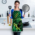 Humpback Whale Matariki New Zealand Apron NZ Maori Paikea Poutama Luxury Green