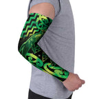 Humpback Whale Matariki New Zealand Arm Sleeves NZ Maori Paikea Poutama Luxury Green