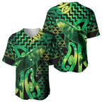 Humpback Whale Matariki New Zealand Baseball Jersey NZ Maori Paikea Poutama Luxury Green