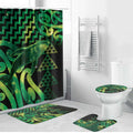 Humpback Whale Matariki New Zealand Bathroom Set NZ Maori Paikea Poutama Luxury Green
