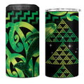 Humpback Whale Matariki New Zealand 4 in 1 Can Cooler Tumbler NZ Maori Paikea Poutama Luxury Green