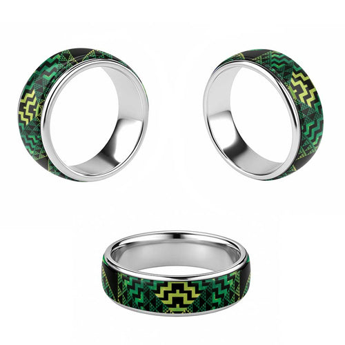 Humpback Whale Matariki New Zealand Classic Ring NZ Maori Paikea Poutama Luxury Green