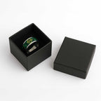Humpback Whale Matariki New Zealand Classic Ring NZ Maori Paikea Poutama Luxury Green