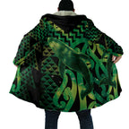 Humpback Whale Matariki New Zealand Cloak NZ Maori Paikea Poutama Luxury Green