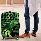 Humpback Whale Matariki New Zealand Luggage Cover NZ Maori Paikea Poutama Luxury Green