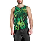 Humpback Whale Matariki New Zealand Men Tank Top NZ Maori Paikea Poutama Luxury Green