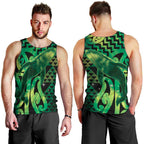 Humpback Whale Matariki New Zealand Men Tank Top NZ Maori Paikea Poutama Luxury Green