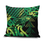 Humpback Whale Matariki New Zealand Pillow Cover NZ Maori Paikea Poutama Luxury Green