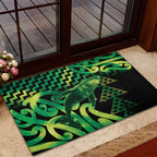 Humpback Whale Matariki New Zealand Rubber Doormat NZ Maori Paikea Poutama Luxury Green