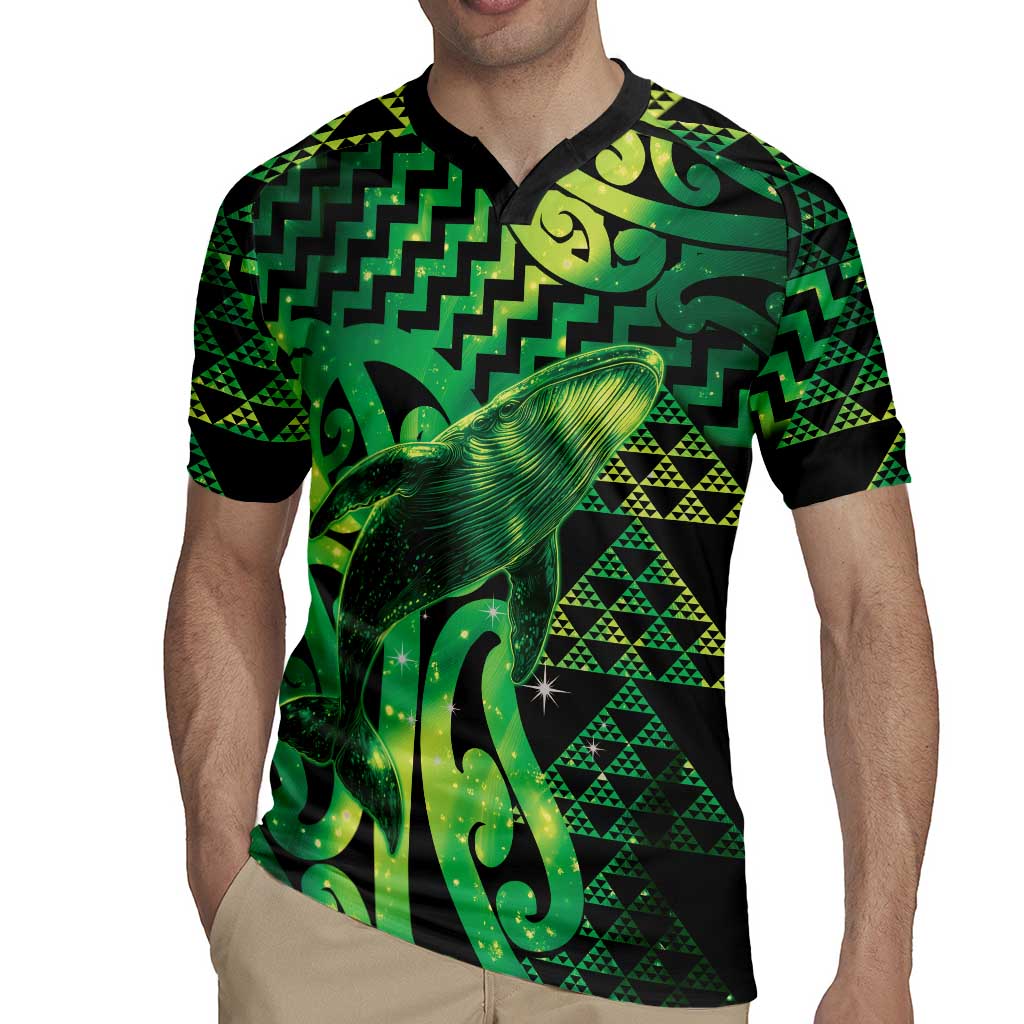 Humpback Whale Matariki New Zealand Rugby Jersey NZ Maori Paikea Poutama Luxury Green
