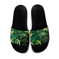 Humpback Whale Matariki New Zealand Slide Sandals NZ Maori Paikea Poutama Luxury Green