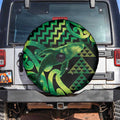 Humpback Whale Matariki New Zealand Spare Tire Cover NZ Maori Paikea Poutama Luxury Green