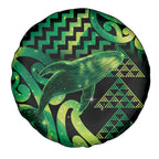 Humpback Whale Matariki New Zealand Spare Tire Cover NZ Maori Paikea Poutama Luxury Green