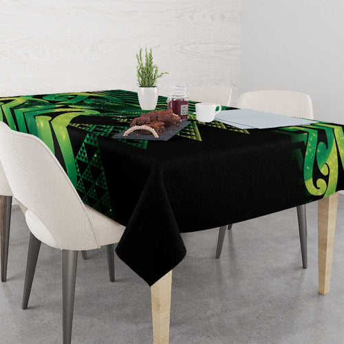 Humpback Whale Matariki New Zealand Tablecloth NZ Maori Paikea Poutama Luxury Green