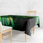 Humpback Whale Matariki New Zealand Tablecloth NZ Maori Paikea Poutama Luxury Green
