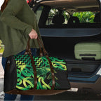 Humpback Whale Matariki New Zealand Travel Bag NZ Maori Paikea Poutama Luxury Green