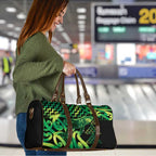 Humpback Whale Matariki New Zealand Travel Bag NZ Maori Paikea Poutama Luxury Green