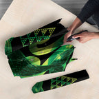 Humpback Whale Matariki New Zealand Umbrella NZ Maori Paikea Poutama Luxury Green
