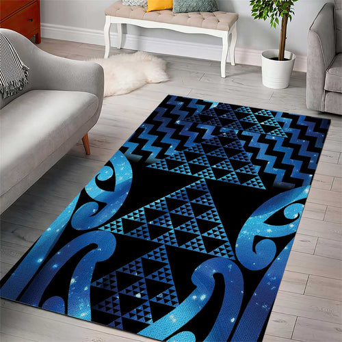 Taniko Motifs Matariki New Zealand Area Rug NZ Niho Taniwha Poutama
