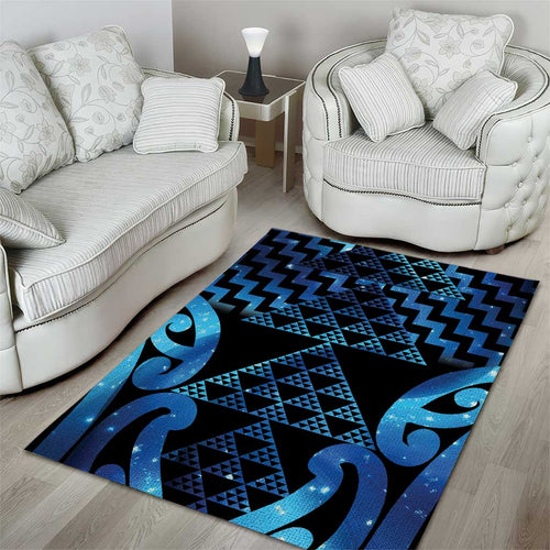 Taniko Motifs Matariki New Zealand Area Rug NZ Niho Taniwha Poutama