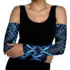 Taniko Motifs Matariki New Zealand Arm Sleeves NZ Niho Taniwha Poutama