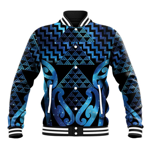 Taniko Motifs Matariki New Zealand Baseball Jacket NZ Niho Taniwha Poutama
