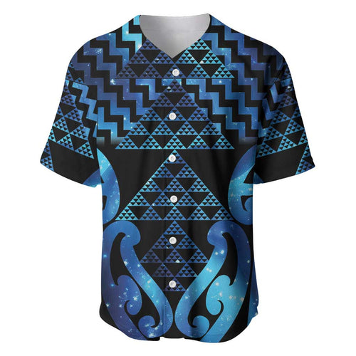 Taniko Motifs Matariki New Zealand Baseball Jersey NZ Niho Taniwha Poutama