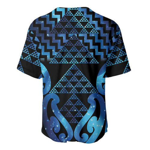 Taniko Motifs Matariki New Zealand Baseball Jersey NZ Niho Taniwha Poutama