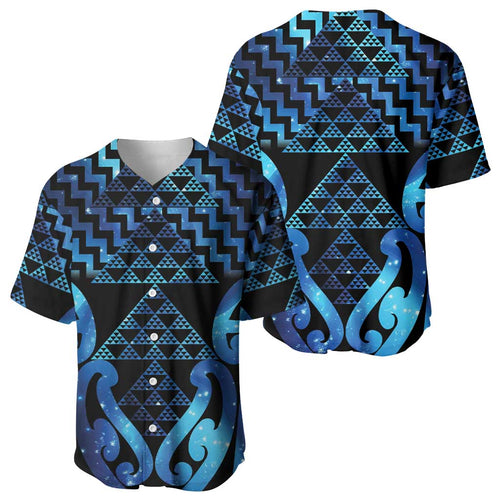 Taniko Motifs Matariki New Zealand Baseball Jersey NZ Niho Taniwha Poutama