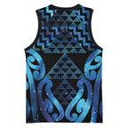 Taniko Motifs Matariki New Zealand Basketball Jersey NZ Niho Taniwha Poutama