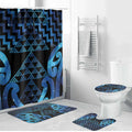 Taniko Motifs Matariki New Zealand Bathroom Set NZ Niho Taniwha Poutama