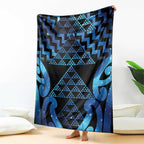 Taniko Motifs Matariki New Zealand Blanket NZ Niho Taniwha Poutama