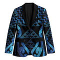 Taniko Motifs Matariki New Zealand Blazer NZ Niho Taniwha Poutama