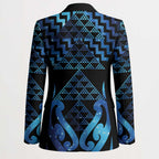 Taniko Motifs Matariki New Zealand Blazer NZ Niho Taniwha Poutama