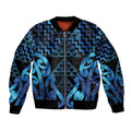 Taniko Motifs Matariki New Zealand Bomber Jacket NZ Niho Taniwha Poutama