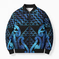 Taniko Motifs Matariki New Zealand Bomber Puffer Jacket NZ Niho Taniwha Poutama