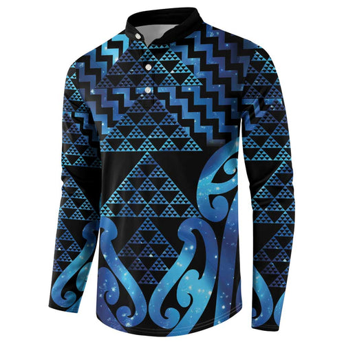 Taniko Motifs Matariki New Zealand Button Sweatshirt NZ Niho Taniwha Poutama