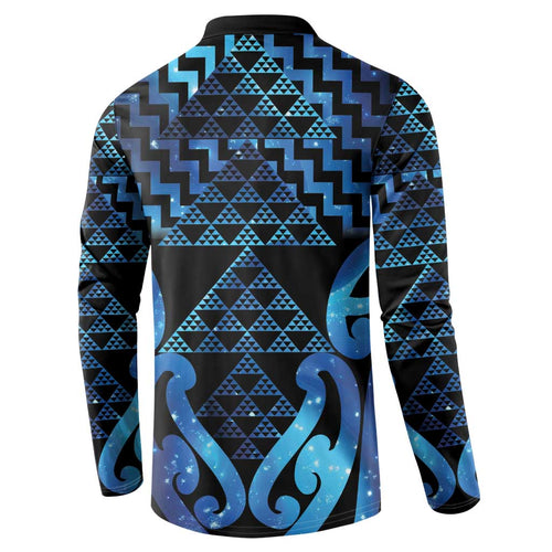 Taniko Motifs Matariki New Zealand Button Sweatshirt NZ Niho Taniwha Poutama