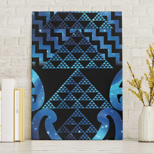 Taniko Motifs Matariki New Zealand Canvas Wall Art NZ Niho Taniwha Poutama