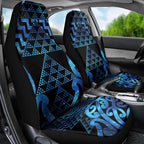 Taniko Motifs Matariki New Zealand Car Seat Cover NZ Niho Taniwha Poutama