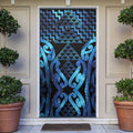 Taniko Motifs Matariki New Zealand Door Cover NZ Niho Taniwha Poutama
