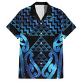 Taniko Motifs Matariki New Zealand Family Matching Puletasi and Hawaiian Shirt NZ Niho Taniwha Poutama