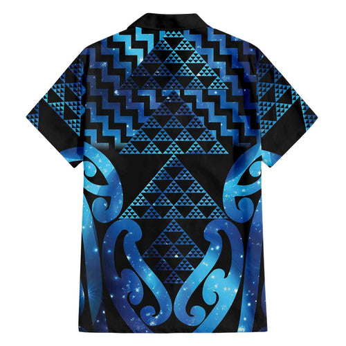 Taniko Motifs Matariki New Zealand Family Matching Short Sleeve Bodycon Dress and Hawaiian Shirt NZ Niho Taniwha Poutama