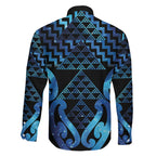 Taniko Motifs Matariki New Zealand Family Matching Short Sleeve Bodycon Dress and Hawaiian Shirt NZ Niho Taniwha Poutama