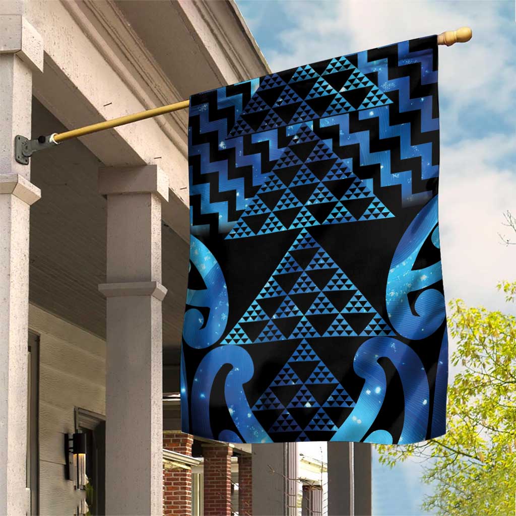 Taniko Motifs Matariki New Zealand Garden Flag NZ Niho Taniwha Poutama