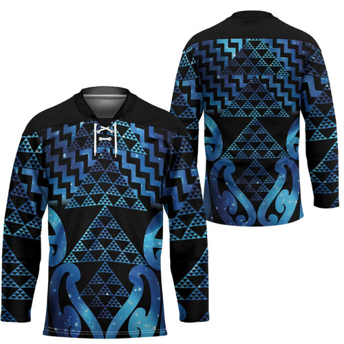 Taniko Motifs Matariki New Zealand Hockey Jersey NZ Niho Taniwha Poutama